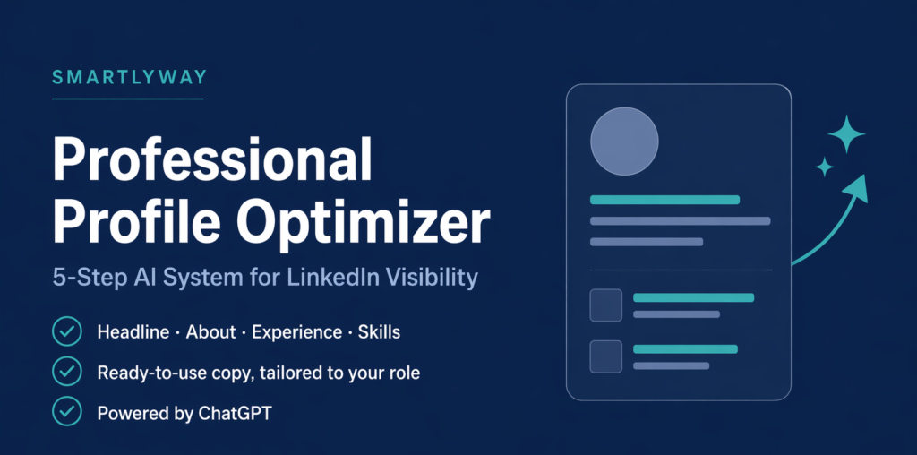 LinkedIn profile optimizer — SmartlyWay AI GPT tool